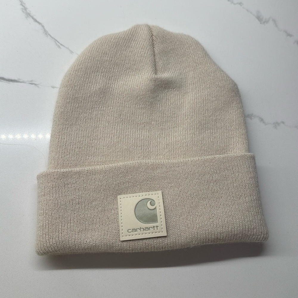 Carhartt knit tonal beanie oat milk